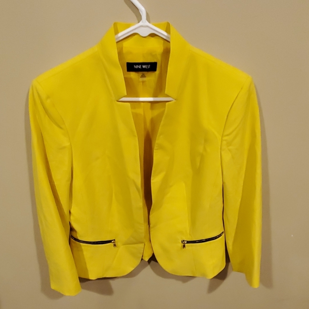Nine West Mustard-Yellow Blazer